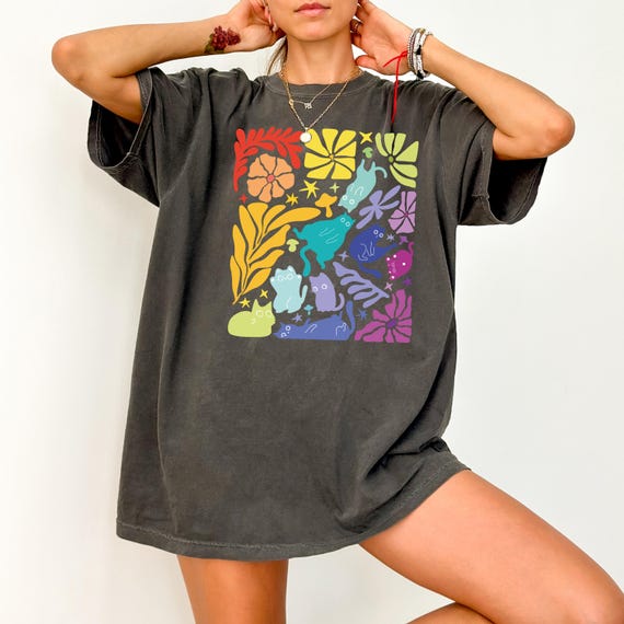 Flower Shirt, Aesthetic Tshirt, Wildflower Tee, Floral Graphic Tee, Colorful Tshirt, Botanical Shirt, Cute Tshirt, Comfort Colors Tee