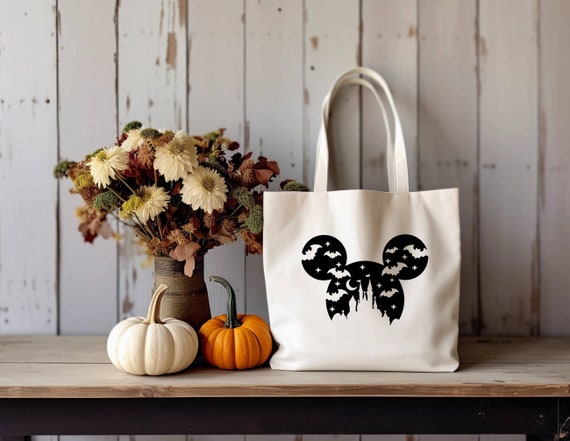 Disney Tote Bag, Halloween Tote Bag, Trick or Treat, Mickey Mouse, Disney Trip, Minnie Mouse, Gift For Halloween, Custom Tote Bags