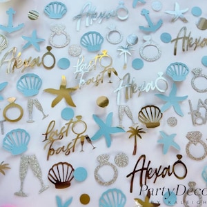 Personalized Bachelorette Party Confetti: Last Toast on the Coast, Coastal Decor