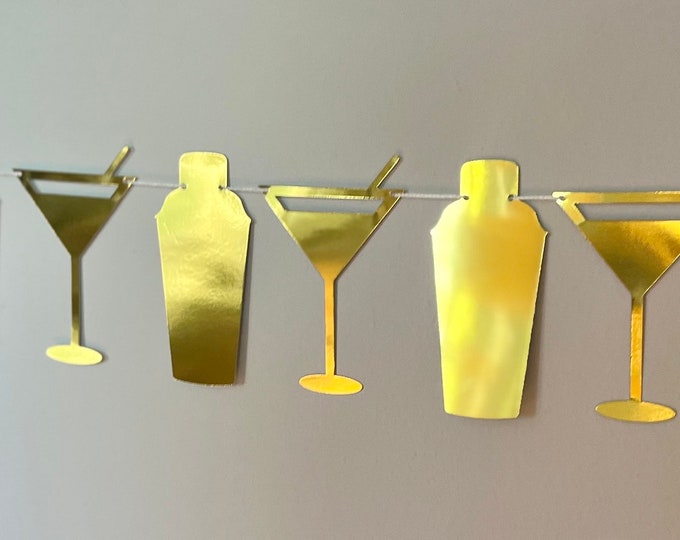 Martini Banner, Martini Garland, Martini Birthday, Martini Party