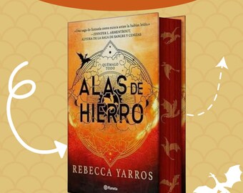 Alas de hierro : Libro Encantado con Bordes Pintados a Mano, Arte Literario Libro de Alas de Sangre con Detalles Pintados, Viaje Fantástico