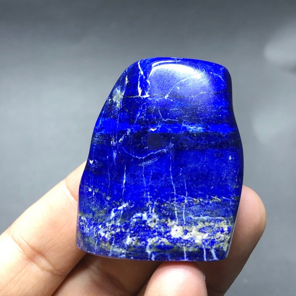 Natürliche Lapislazuli-Form aus Afghanistan - Polierter Lapislazuli-Stein, handwerklich hergestellter polierter Bergkristall