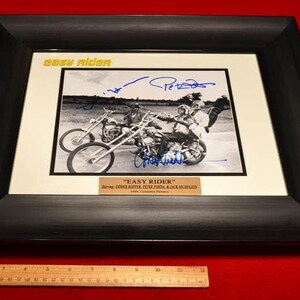 Easy Rider Signed Photo, Jack Nicholson, Dennis Hopper, Peter Fonda ...