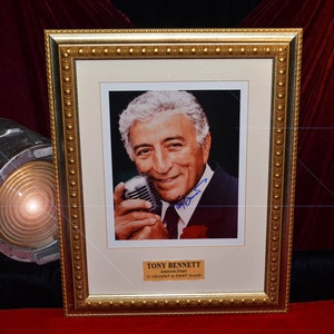 TONY BENNETT Best Signed AUTOGRAPH, Frame, Plaque, Coa, Uacc , Rd#228, Free Ship
