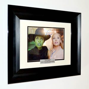 Signed WICKED Movie Autographs, Ariana Grande & Cynthia Erivo, DVD, COA, Framed, Free Shipping