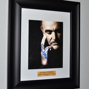 James Bond SEAN CONNERY 007, James Bond, Signed Dramatic Photo Autographed, Coa, Uacc, Framed, Dvd, Statue