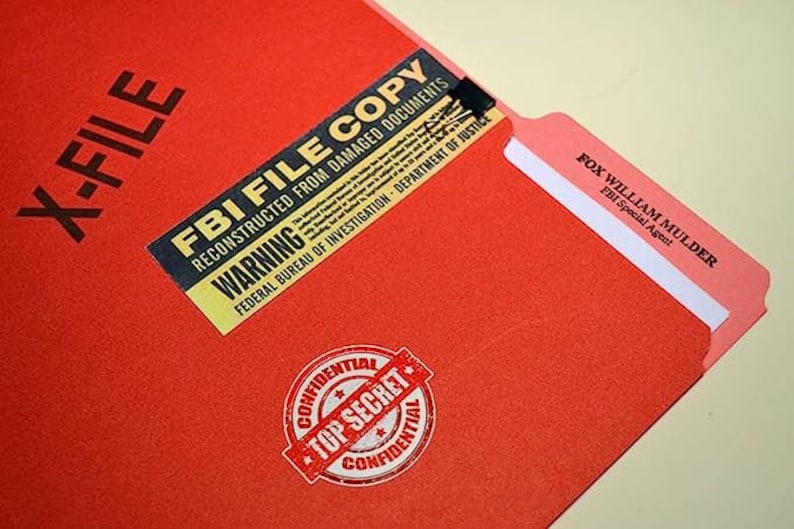 Rare X-files Screen-used Prop, Agent Mulder FBI File With COA & Blooper ...