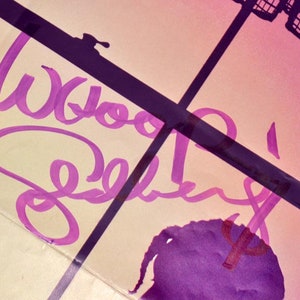 COLOR PURPLE Signed Whoopi Goldberg, Autograph Folded Original Poster, Coa, Uacc, RD, African American, Free ship