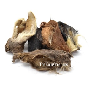 Hairy Cow Ears for Dogs | Natural Dog Chew with Hair | Single Ingredient Beef Ear Treat | Long Lasting Dog Chew | Raw Diet Dog Treat
