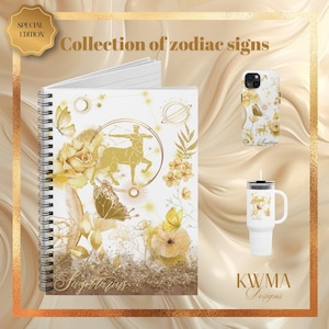 Zodiac Sagittarius Spiral Notebook - Ruled Line, Astrology Journal, Horoscope Diary, Star Sign Planner, Constellation Notebook