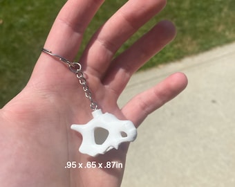 3D Cubone Skull Keychain