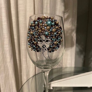 Bling wine glass