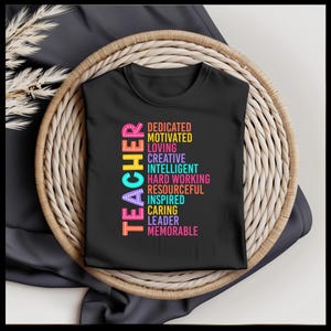 Inspirational Teacher T-Shirt, Teacher Appreciation Gift, Birthday Gift for Teachers, Motivational Tee, Unisex Softstyle Apparel