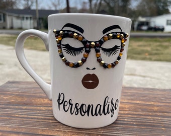Who Dat Girl Bling Coffee Mug