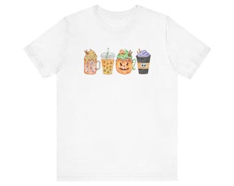 Latte T-Shirt, Herbst Shirt, Kaffee-Liebhaber-Shirt, Kaffee, Kaffee-Liebhaber-Geschenk, lustiges Geschenk für Kaffee-Liebhaber