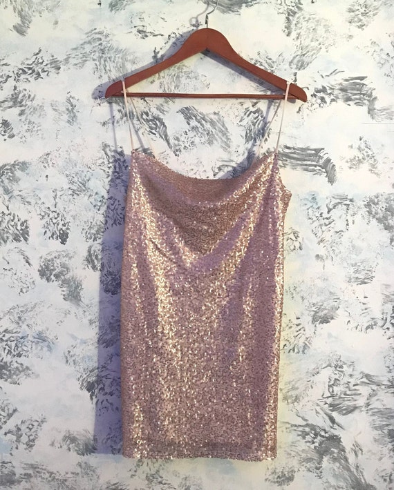 Rose gold cheap slip dress