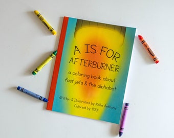 A es para libro para colorear Afterburner