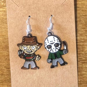 Boucles d&#39;oreilles Freddy et Jason