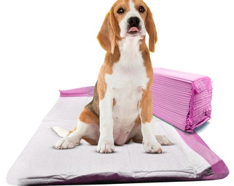 FPN Pet Pads for Dogs Puppy Pads Pet Training Pads Unscented Pink Pads for Instant Absorption All Sizes