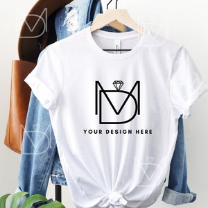 White Gildan 5000 Mockup, White Unisex T-shirt Mock Up, T-Shirt Mockup, Flat Lay Mock up, T-Shirt Flat Lay, Tshirt Mockup, Tee Mockup