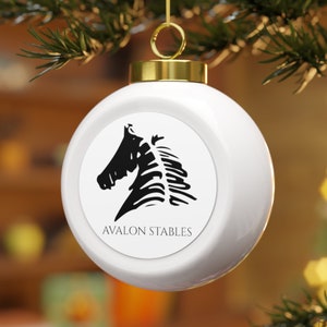 Avalon Stables Christmas Ball Ornament