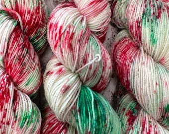 Julkakor - Superwash merinoull Handfärgat garn