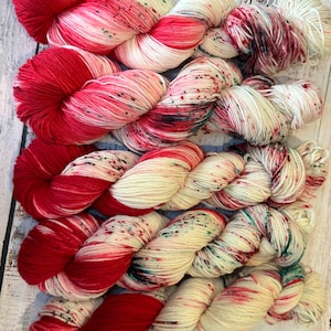 Christmas lights - Superwash Merino Hand-dyed Yarn