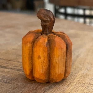 Custom Hand Carved Pumpkin- Small