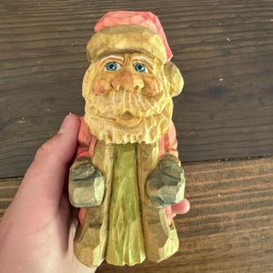 Hand carved Full figure Santa