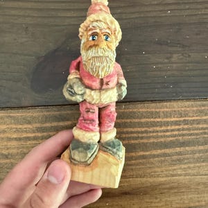 Hand Carved Hillbilly Santa from a Mitch Cartledge Roughout