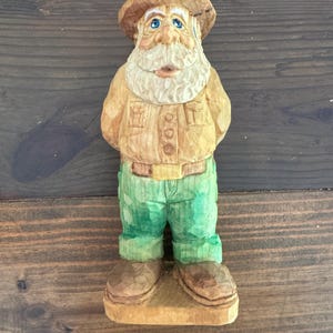 Hand carved Full figure Santa