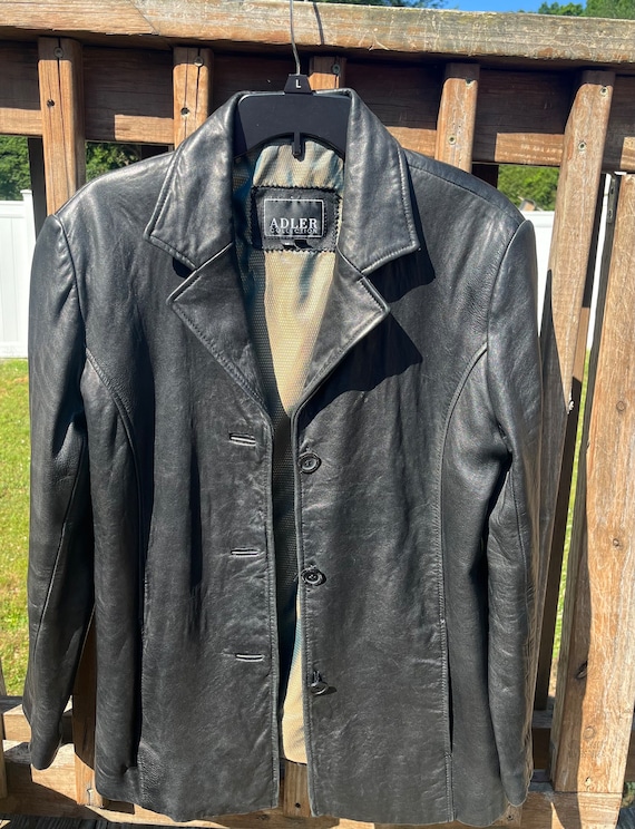 Vintage Adler Collection Leather Blazer Jacket - Women's Medium - Etsy