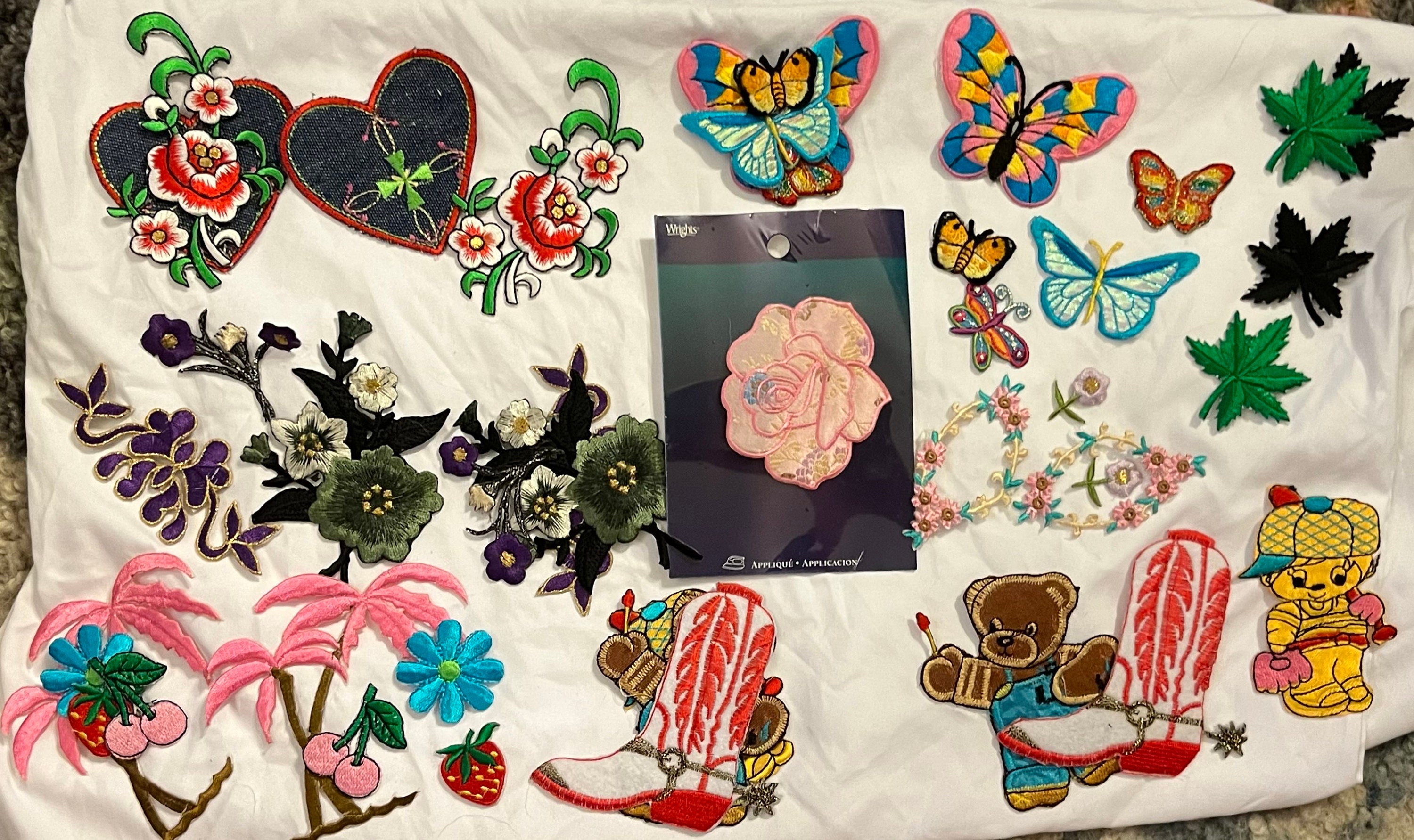 Vintage iron-on patches