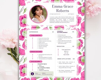 Plantilla de currículum de hermandad, currículum de reclutamiento de hermandad, plantilla canva de currículum de hermandad, paquete de currículum de hermandad editable