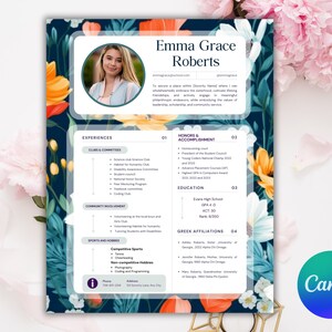 Plantilla de currículum de hermandad, currículum de reclutamiento de hermandad, plantilla canva de currículum de hermandad, paquete de currículum de hermandad editable