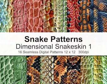 Dimensional Snakeskin Digital Paper 1