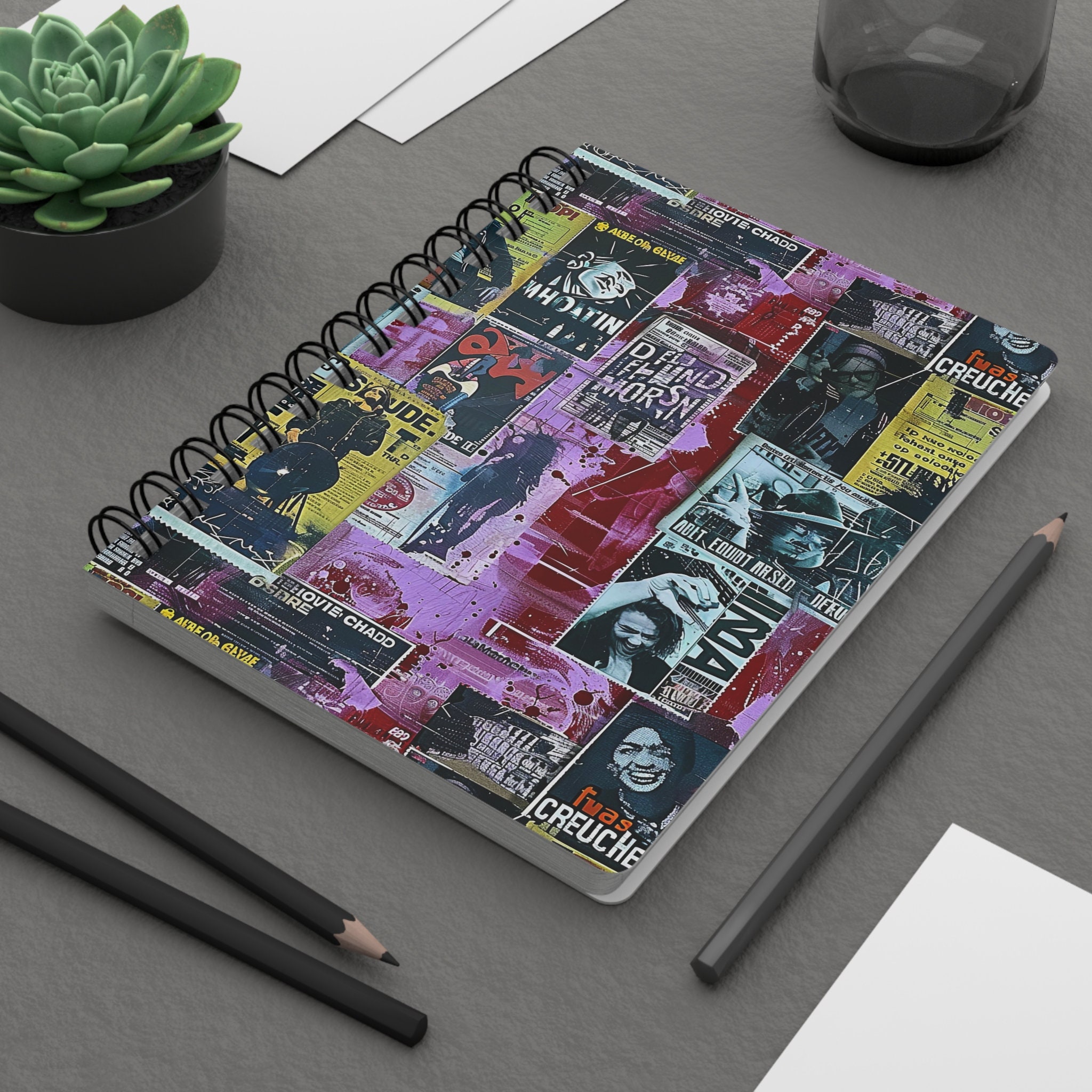 80's Punk Collage Patterns Digital Paper 1 - Etsy