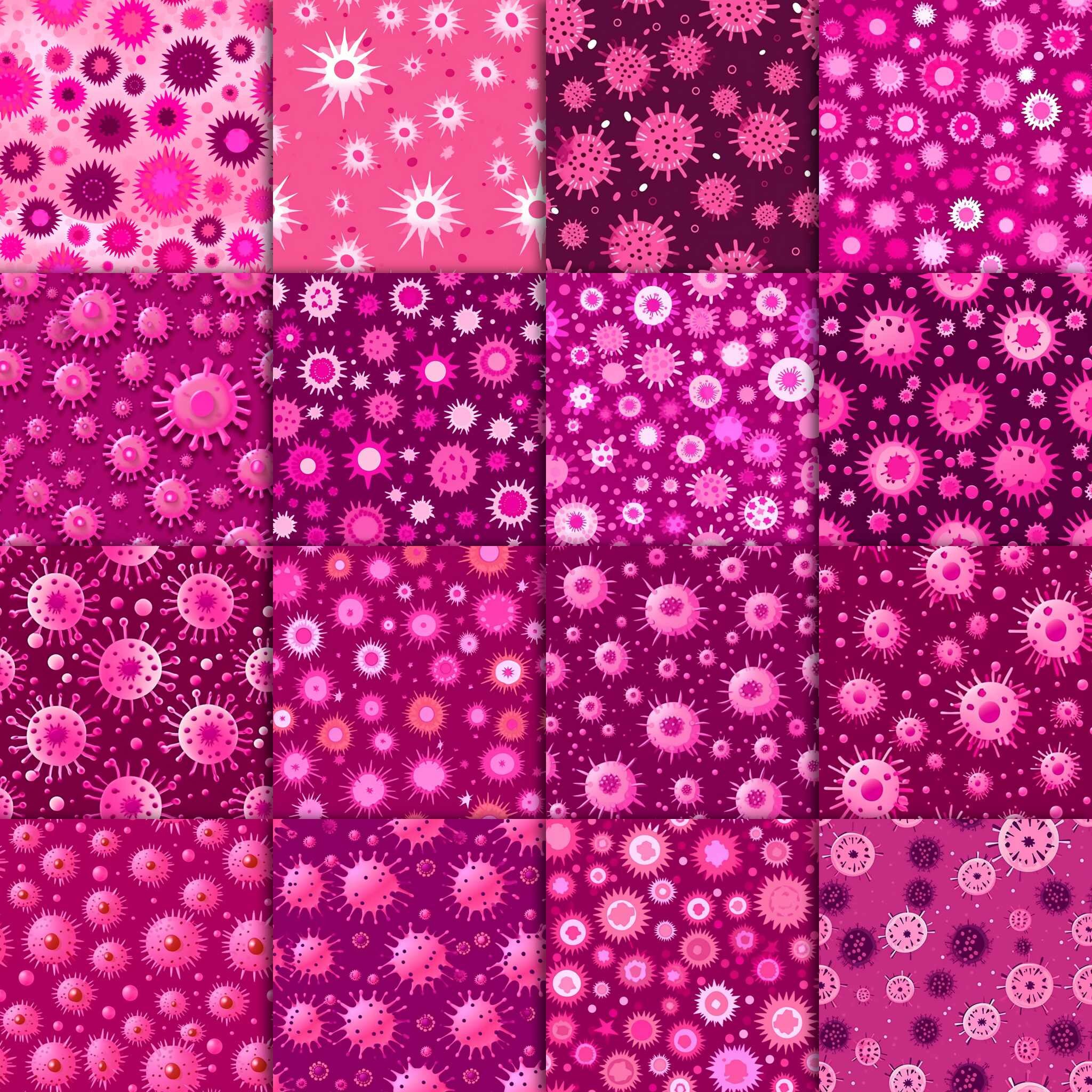 Microbiology Patterns Digital Paper 2 - Etsy