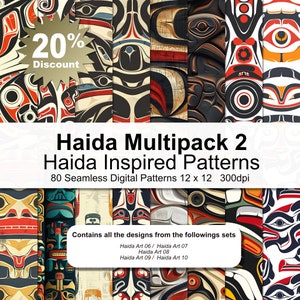 Haida Inspired Art Digital Paper Multipack 2