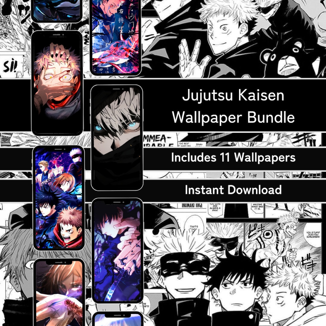 Jujutsu Kaisen Wallpapers Instant Download Anime Wallpaper Bundle