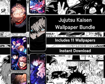 Jujutsu Kaisen Wallpapers | Instant Download | Anime Wallpaper Bundle | iPhone Wallpaper.