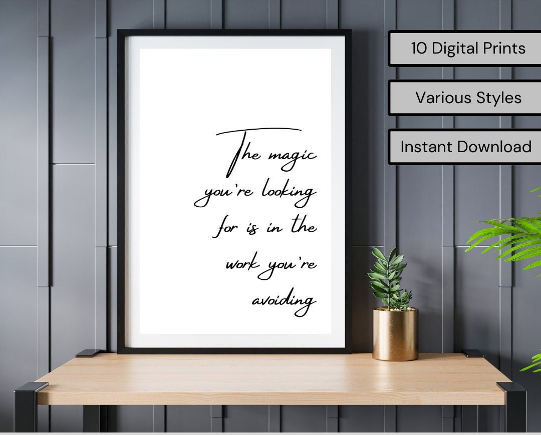 Quote Print | Wall Art | Digital Download | Inspirational Quote ...