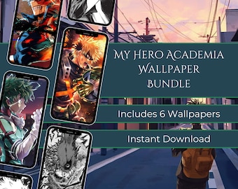 My Hero Academia Wallpapers | Instant Download | Anime Wallpaper Bundle | iPhone Wallpaper.