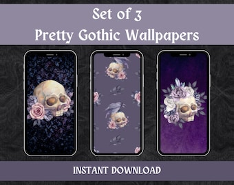 3 Pretty Gothic Wallpapers instant download wallpapers iphone wallpapers