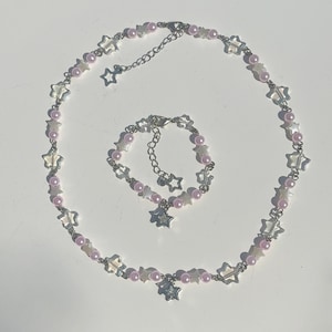 Dreamy Pink Bracelet and Necklace
