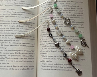 Handmade Beaded Bookmarks, Charm Bookmarks, cute bookmark, gift for book lovers, book lover gift for her, gift for friend, bookish gifts