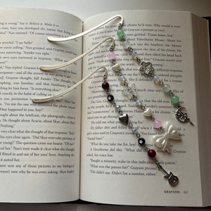 Handmade Beaded Bookmarks, Charm Bookmarks, cute bookmark, gift for book lovers, book lover gift for her, gift for friend, bookish gifts