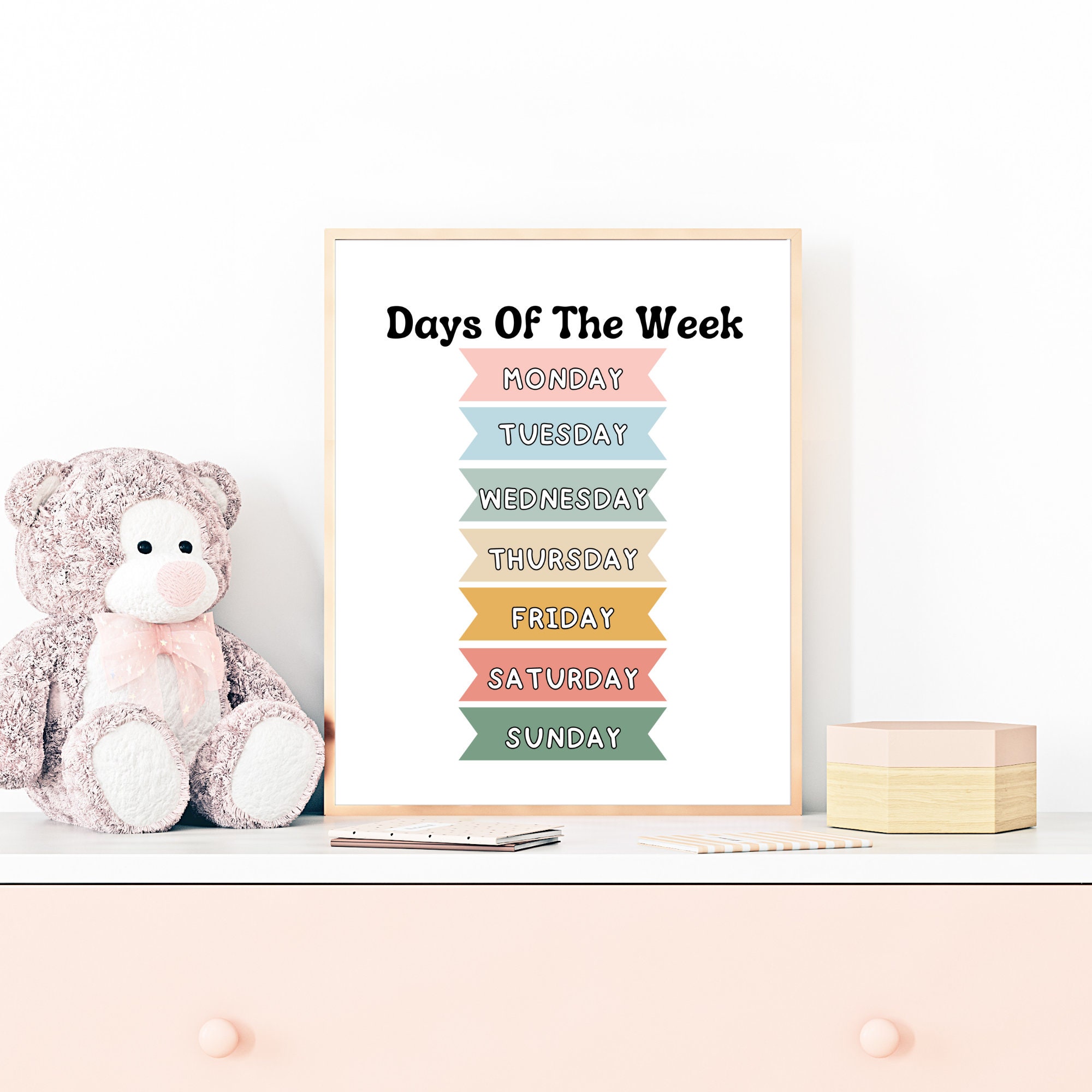 Educational Posters Set of 8 | Playroom, Classroom (PDF Print) - Etsy