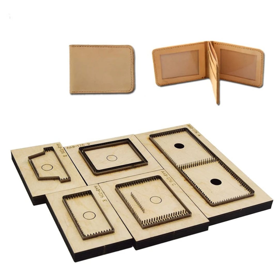 DIY Leather Wallet Card Holder Wood Die Cut Kinfe Mold Hand Etsy