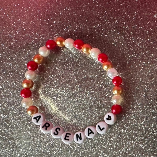Arsenal bead bracelet
